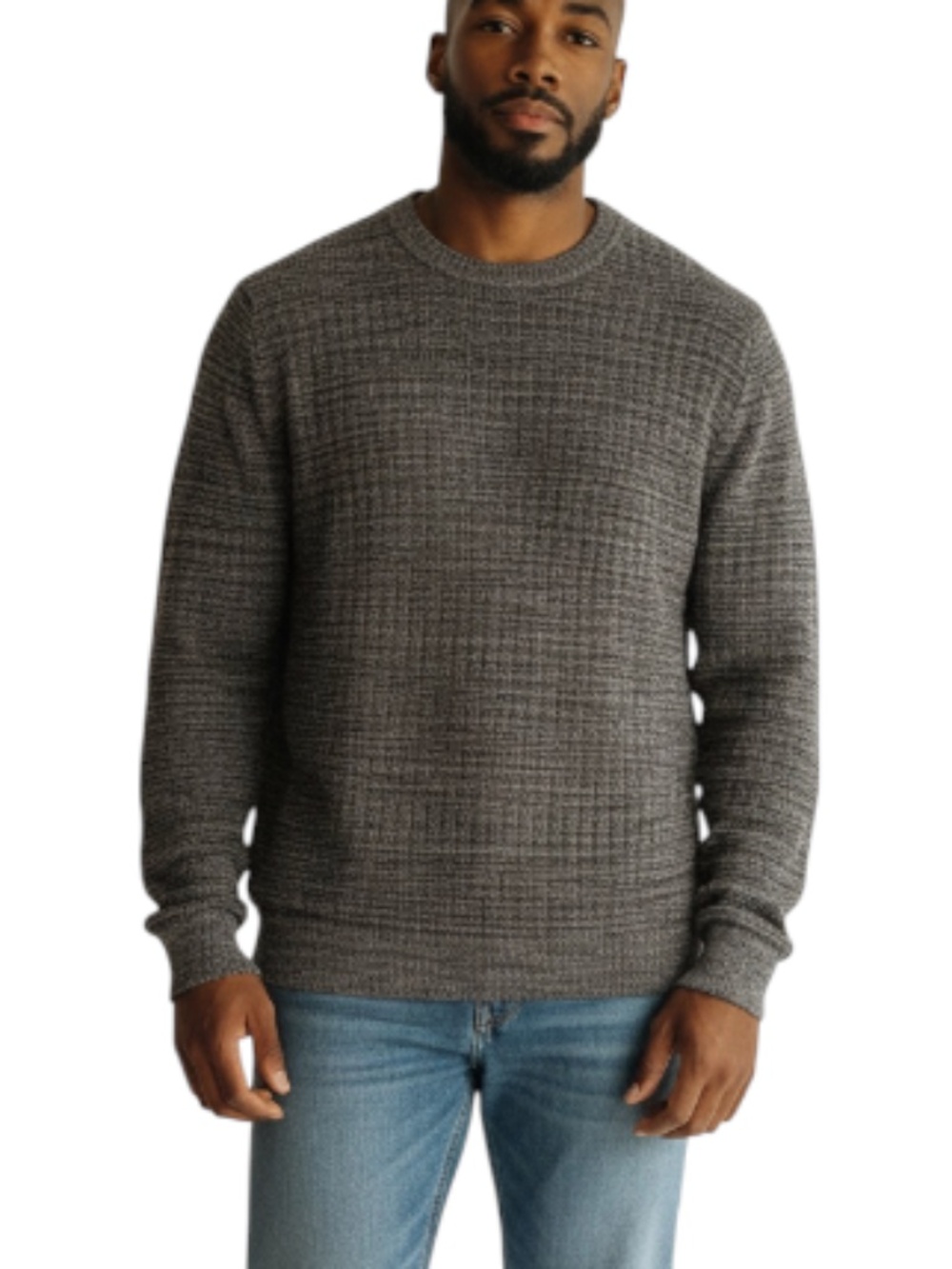 Vintage Pronto Uomo Mens Marled Knit Crewneck Sweater XXL